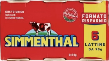 Simmenthal Lessata Gr. 90x6 Famiglia (Carne Lessata (Viande de bœuf cuite en gelée))