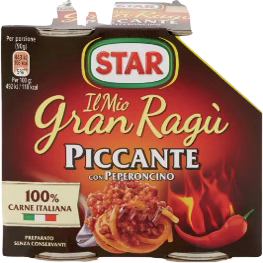 Gran Ragù. Sauce bolognaise Ragoût épicé au piment