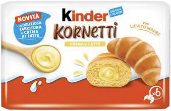 Kinder Kornetti Crema al Latte (à la crème au lait)