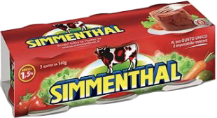 Simmenthal Carne Lessata (Viande de bœuf cuite en gelée)