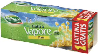 Maïs doux italien en grains cuit à la vapeur
