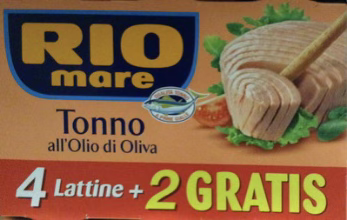 Tonno all’Olio d’Oliva Gr. 80 x 4+2