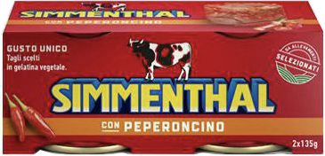Simmenthal Carne Lessata con Peperoncino Gr. 135x2