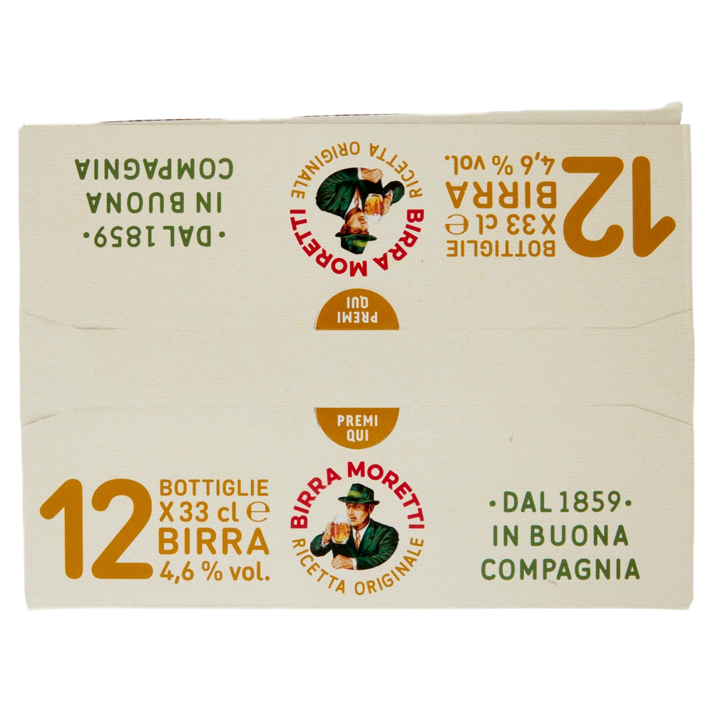 Birra Moretti Ricetta Originale 12 x 33 cl