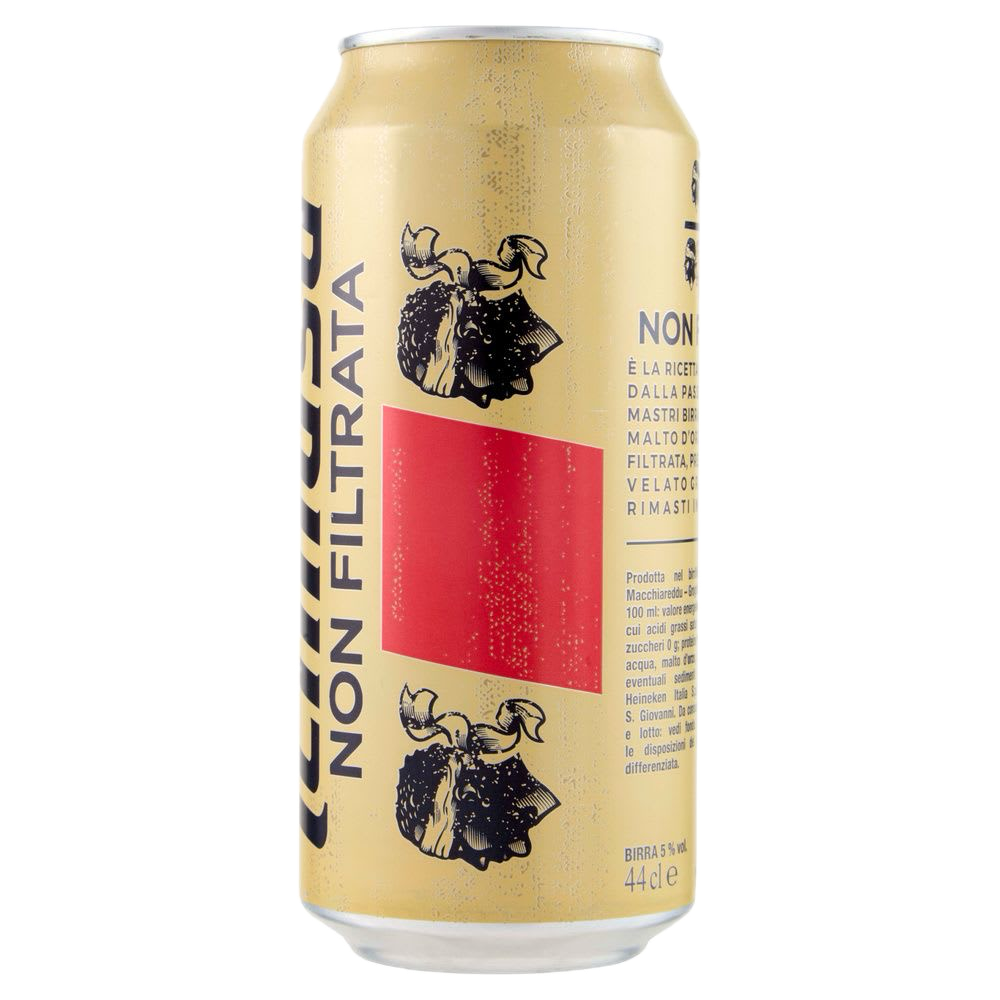Birra Ichnusa non filtrée (non filtrata), canette 44 cl