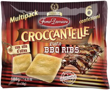 Croccantelle Forno Damiani – Saveur BBQ Ribs – Multipack 6x30g