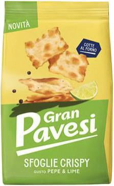 Gran Pavesi Sfoglie Crispy Saveur Poivre & Citron vert