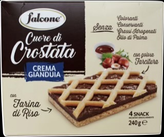 Tranches de tartelette gianduia 4×60 g