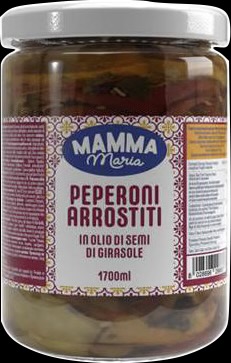 Poivrons rouges et jaunes rôtis à l’huile 1,700 kg