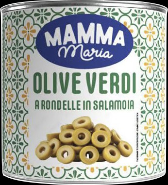 Olives vertes en rondelles en saumure (2,65 kg)