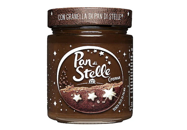 Pan di Stelle Crème au cacao, aux noisettes et aux miettes de biscuit, 500 g.