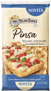 Pinsa 250 g. Sachet avec plateau de cuisson pratique inclus